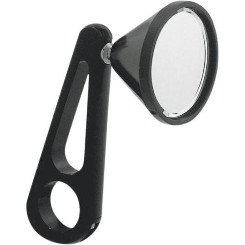 JayBrake - JayBrake Billet Clamp-On Mirror for 1in. Handlebar - Black - 8-13