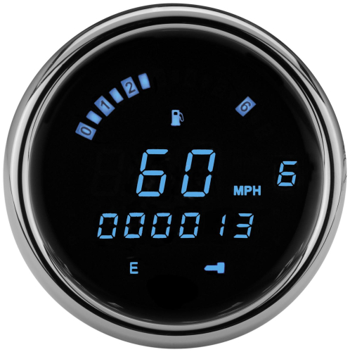 Dakota Digital - Dakota Digital MCL-3200 Series Direct Plug-In Instrument System - Blue LED - Chrome Bezel - MCL-3207