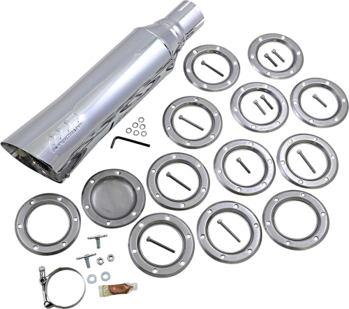 SuperTrapp - SuperTrapp S/C Elite Universal 19in. Slip-On - Chrome - 528-2519
