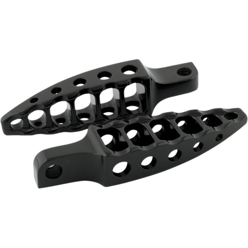 RSD - RSD Moto Footpegs with Straight Male Mounts - Black Anodized - 0035-0084-B