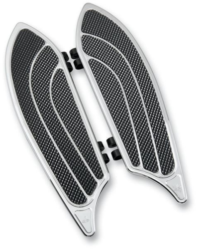 Carl Brouhard Designs - Carl Brouhard Designs Elite Driver Floorboards - Chrome - FB-0001-C