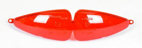 Drag Specialties - Drag Specialties Art Deco Style Lens - Red - 20-6567-AE-L