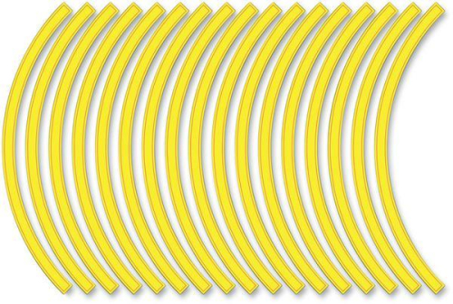 FLU Designs Inc. - FLU Designs Inc. Sport Bike Wheel Trim Decal Kit - Yellow - 60602