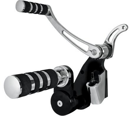 JayBrake - JayBrake Forward Controls with Full Rubber Peg - Chrome - 650JFX-132