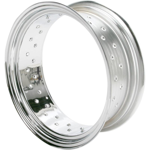 Drag Specialties - Drag Specialties Chrome 40 Spoke Custom Spun Steel Rim - 16x6.00in. - 03664-00SC