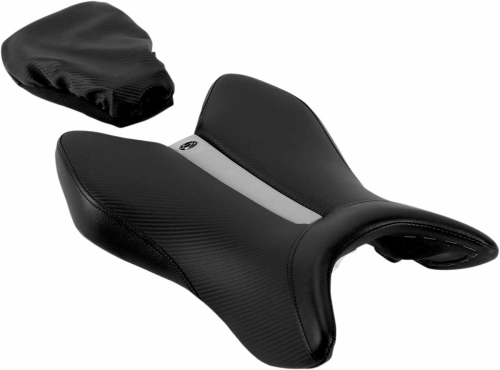 Saddlemen - Saddlemen Gel-Channel Track One-Piece Solo Seat with Rear Cover - 0810-0789