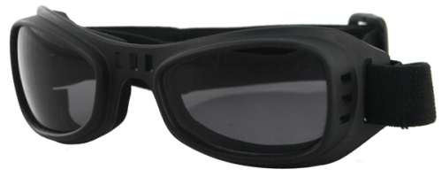 Bobster Eyewear - Bobster Eyewear Road Runner Goggles - BRR001 - Black / Smoke Lens - XS-Sm