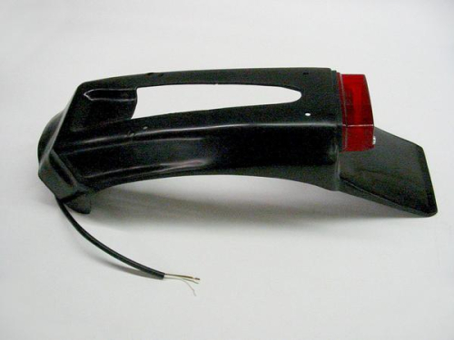 UFO Plastics - UFO Plastics License Plate Holder with No Turn Signals - Bolts Under Fender - PP01211-001