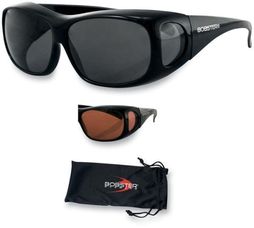 Bobster Eyewear - Bobster Eyewear Condor OTG Sunglasses - BCDR101 - Black/Smoke Lens - Medium