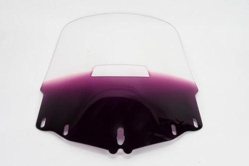 Memphis Shades - Memphis Shades Gold Wing Windshield with Vent Hole - Tall - Gradient Purple - MEP4884