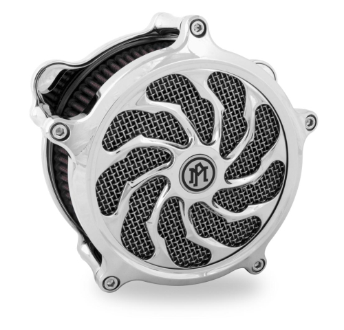Performance Machine - Performance Machine Torque Universal Super Gas Air Cleaner Faceplate - Chrome - 0206-2010TOR-CH