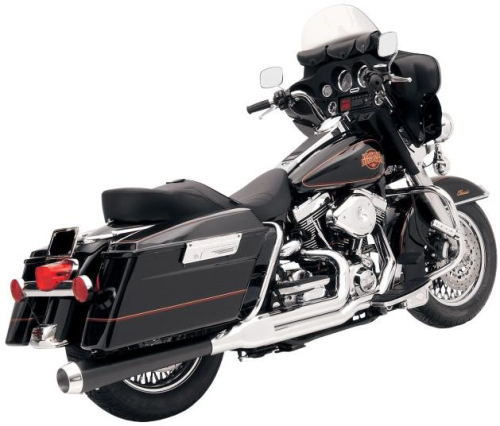 Bassani Manufacturing - Bassani Manufacturing Heat Shields for 2-Into-1 Exhaust System - Chrome - HS-FLH-637CL