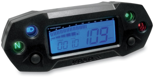 Koso North America - Koso North America DB-01R Multi-Function Electronic Speedometer - BA018B00