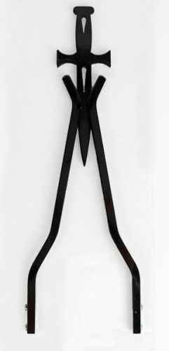 Cycle Visions - Cycle Visions Sissy Bar Stick - 18in Daggertude Style - Black - 6 11/16in W - CV-8012B