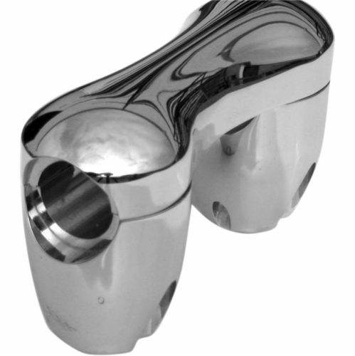 Alloy Art - Alloy Art Counter-Bored Handlebar Risers for 1-1/4in. Handlebars with 1in. Clamping Area - RA-3C