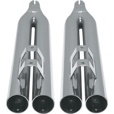 Baron Custom Accessories - Baron Custom Accessories 224 Mufflers - Chrome - BA-1090-00