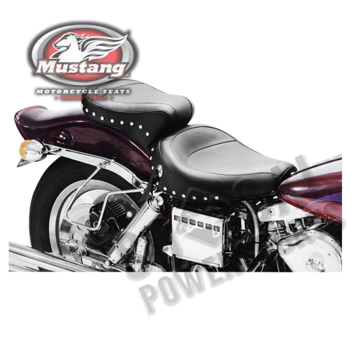 Mustang - Mustang Wide One-Piece Touring Seat - Studded - 75511