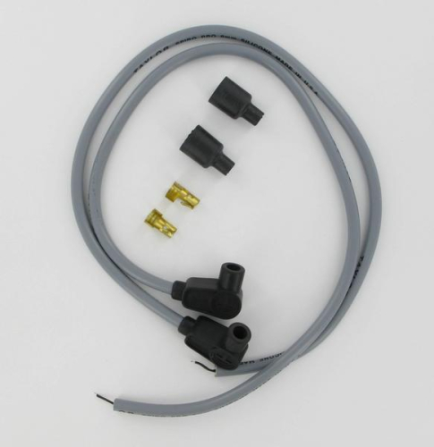 Sumax - Sumax 8mm Custom Colored Plug Wires - Gray with Black Boots - 77101