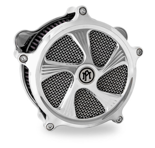 Performance Machine - Performance Machine Element Universal Super Gas Air Cleaner Faceplate - Chrome - 0206-2010ELE-CH
