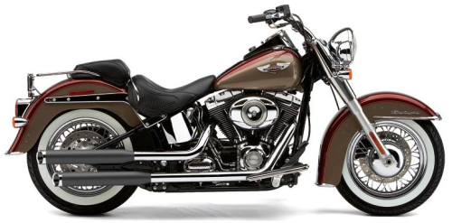 Cobra - Cobra 3in. Slashcut Slip-On Mufflers - Black - 6002B