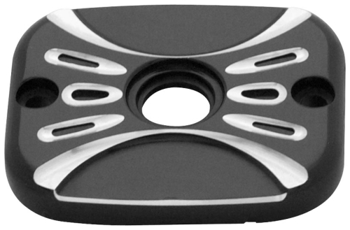 Arlen Ness - Arlen Ness Front Brake Master Cylinder Cover - Deep Cut - Black - 03-455