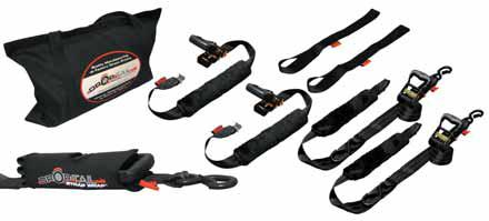 Drop-Tail Trailers - Drop-Tail Trailers Premium Motorcycle Tiedown Kit - 03-PMTDK-BL