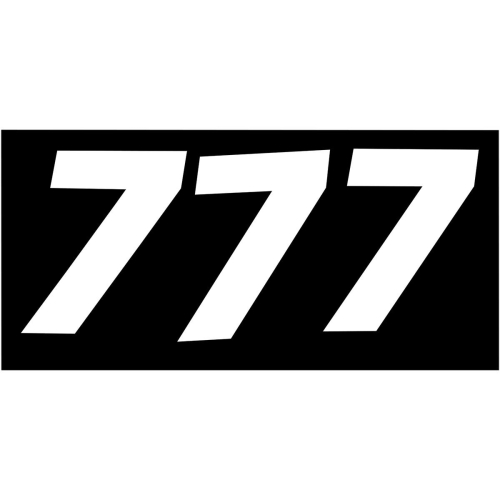 N-Style - N-Style SX Pros Stick-On Number - 6.5in. - No.7 - White - NSX-7W