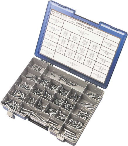 Drag Specialties - Drag Specialties Fine-Thread Hex-Head Bolt Assortment Kit - MK146