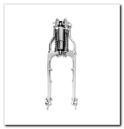 Paughco - Paughco Custom Wide Springer Front Forks with Shocks - Standard, 25in. L - S181-ST