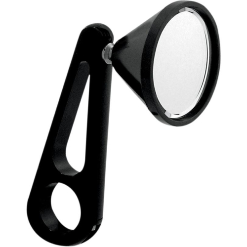 JayBrake - JayBrake Billet Clamp-On Mirror for 1 1/4in. Handlebar - Black - 8-103