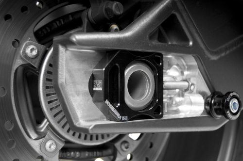 Yoshimura - Yoshimura Axle Adjuster Blocks - Black - R-KABG-K