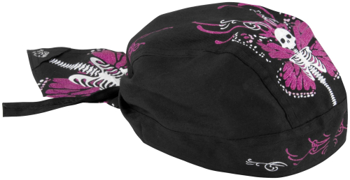 Zan Headgear - Zan Headgear Highway Honeys Flydanna Womens Headwrap - ZHH16 - Skull Butterfly - OSFM