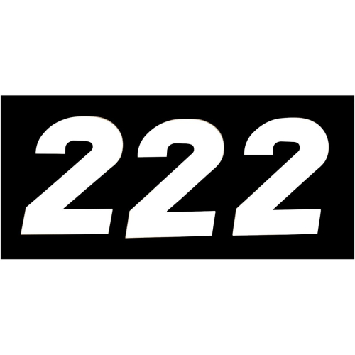 N-Style - N-Style SX Pros Stick-On Number - 6.5in. - No.2 - White - NSX-2W