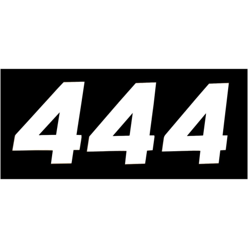 N-Style - N-Style SX Pros Stick-On Number - 6.5in. - No.4 - White - NSX-4W