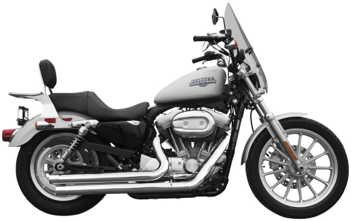 Rush Exhaust - Rush Exhaust Crossover Full System - 1.75in. Baffle - Straight  Cut Tip - Chrome - 7040ST-175
