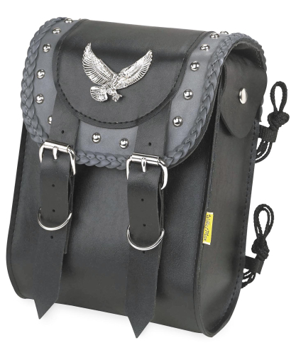 Willie & Max - Willie & Max Gray Thunder Studded Sissy Bar Bag - SBB445-05