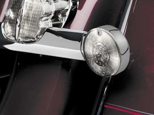 Kuryakyn - Kuryakyn LED Rear Turn Signal Conversion - Flat Style - Smoke - 4826