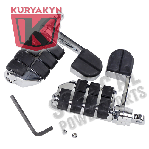 Kuryakyn - Kuryakyn ISO-Stirrups with Dually Pegs - Male Mount - 8062
