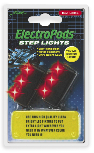 Street FX - Street FX Electropods Step Lights - Red/Black - 1043041