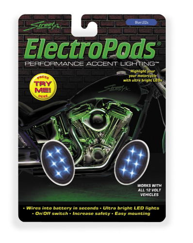 Street FX - Street FX Electropods Oval Lightpod - Blue/Black - 1042518