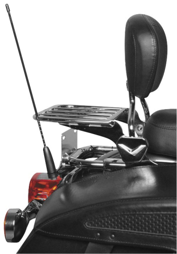 J&M - J&M License Plate Mount CB Antenna Kit - LPCBA-100 CB Antenna Kit with 1 Ft. Staff - LPCBA-100