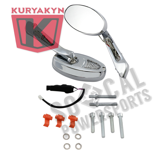 Kuryakyn - Kuryakyn Turn Signal Mirrors with Convex Glass - 1432