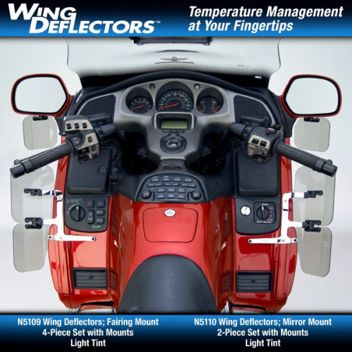 National Cycle - National Cycle Wing Deflector - Fairing Mount - 4-Piece Set - Light Tint - N5109