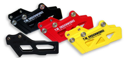 T.M. Designworks - T.M. Designworks Moto-X / O.E. Replacement Polifibar Rear Chain Guide Shell and Plastic Rub Block Insert - Yellow - RCG-101-RD