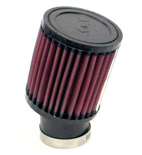 K&N Engineering - K&N Engineering Universal Round Straight Air Filter - Rubber End Cap - RU-1400