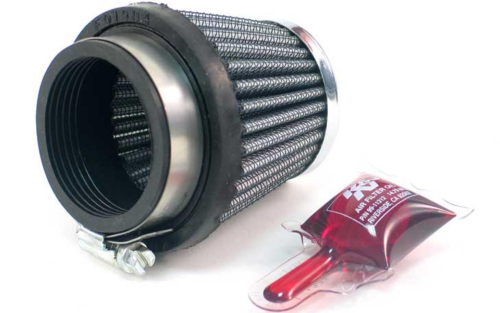 K&N Engineering - K&N Engineering Universal Round Tapered Air Filter - Chrome End Cap - RC-2500