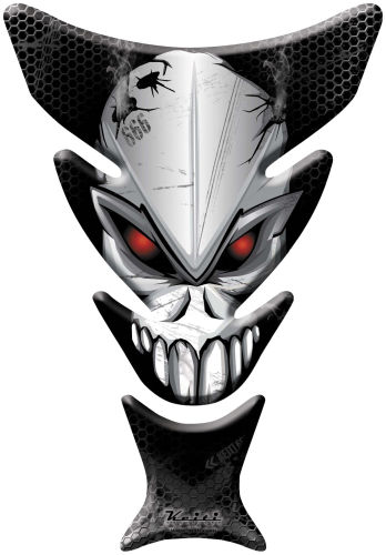 Keiti - Keiti Tank Protector - Black - 666 Skull - KT7000