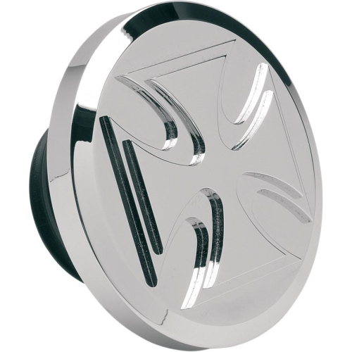 Novello - Novello Vented Billet Gas Cap - Maltese - Chrome - NIL-176