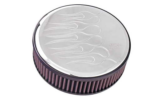 K&N Engineering - K&N Engineering RK Series Billet Air Filter Assembly - Flame Round - RK-3923