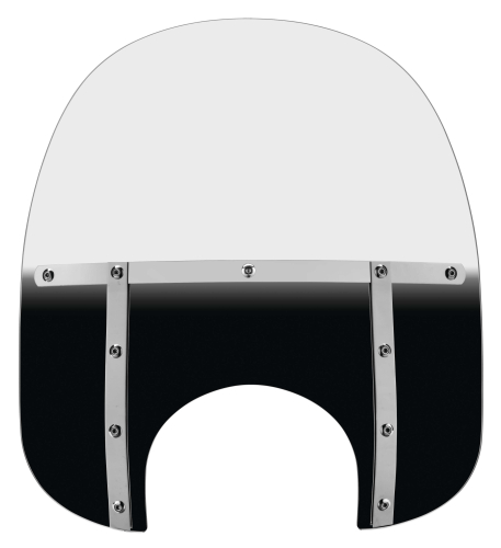 Memphis Shades - Memphis Shades Memphis Fats Windshield (9in. Cutout) - 17in. - Gradient Black - MEM3621